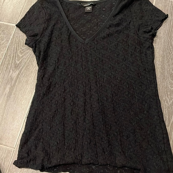 See through black tee - Picture 1 of 2